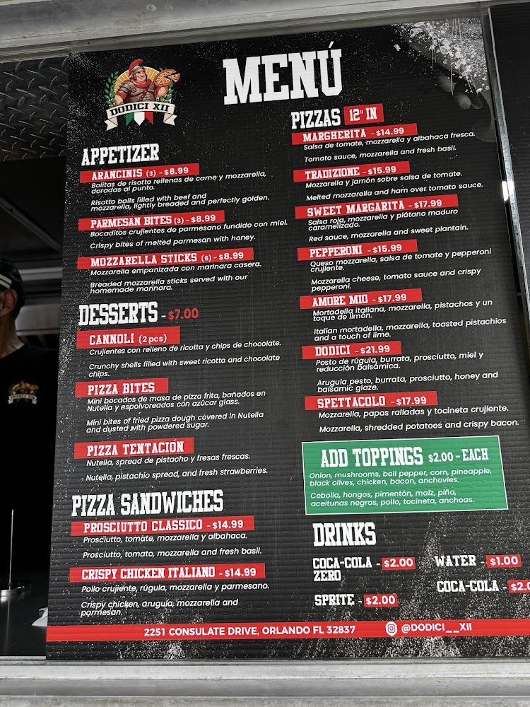 Dodici XII Menu image 2